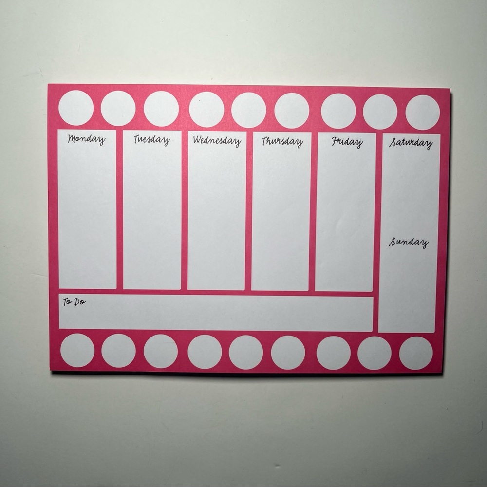 52 Sheet To-do List with magnets